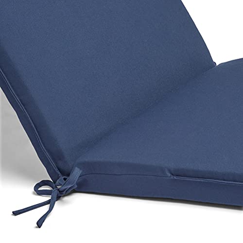 Amazon Basics Outdoor Patio Lounger Cushion 72.5 x 21 x 3 Inches, Insignia Blue