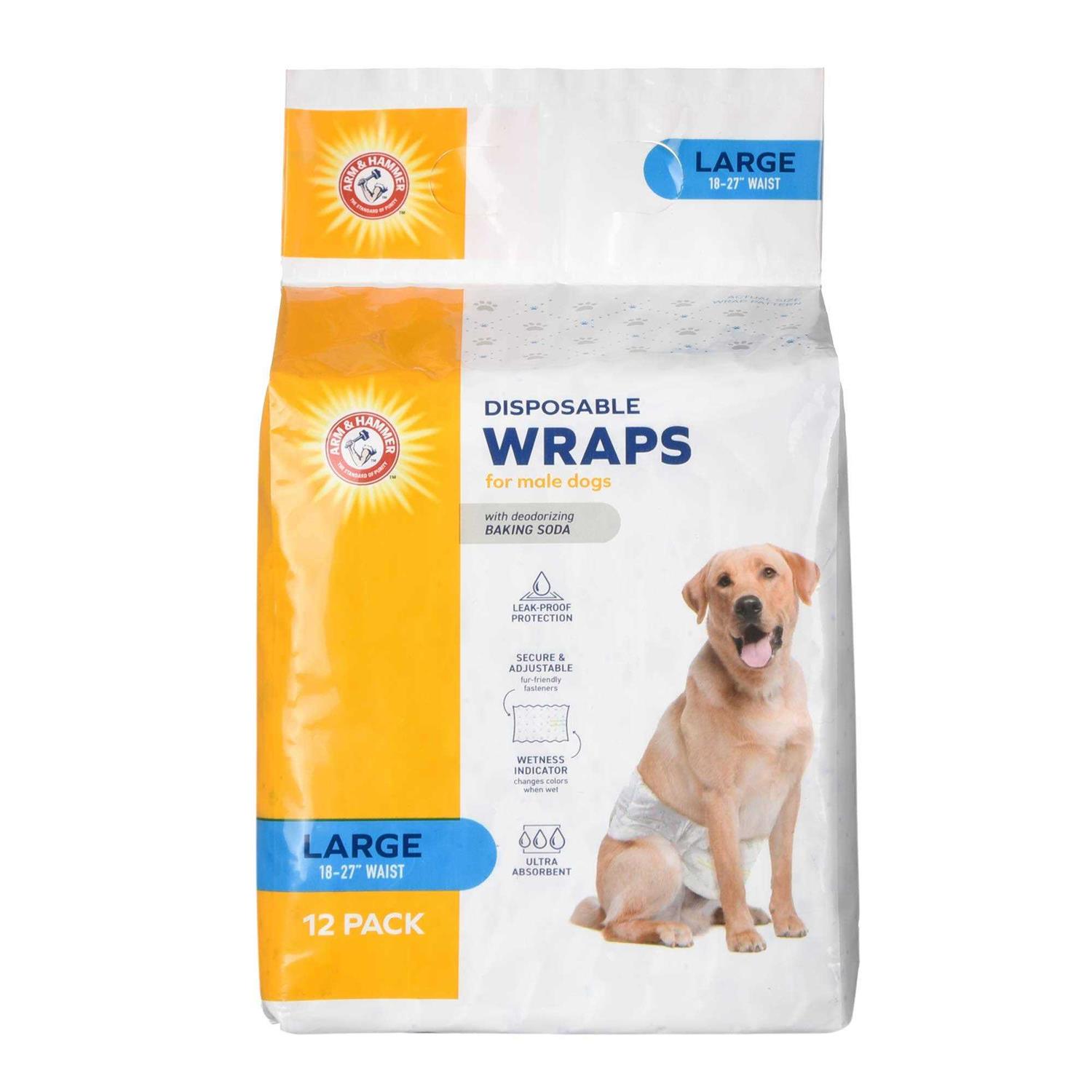Arm & Hammer for Pets Male Dog Wraps 12 - Pet Supplies online store