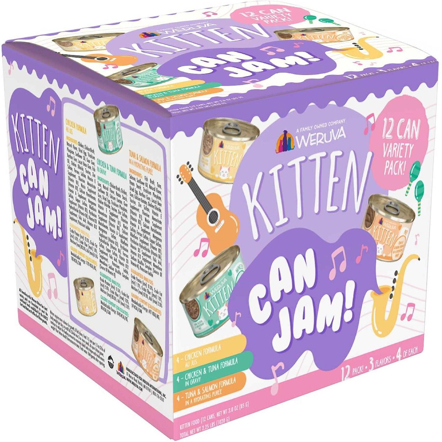Weruva Kitten Can Jam Variety Pack Wet Cat Food - Pet Supplies online store