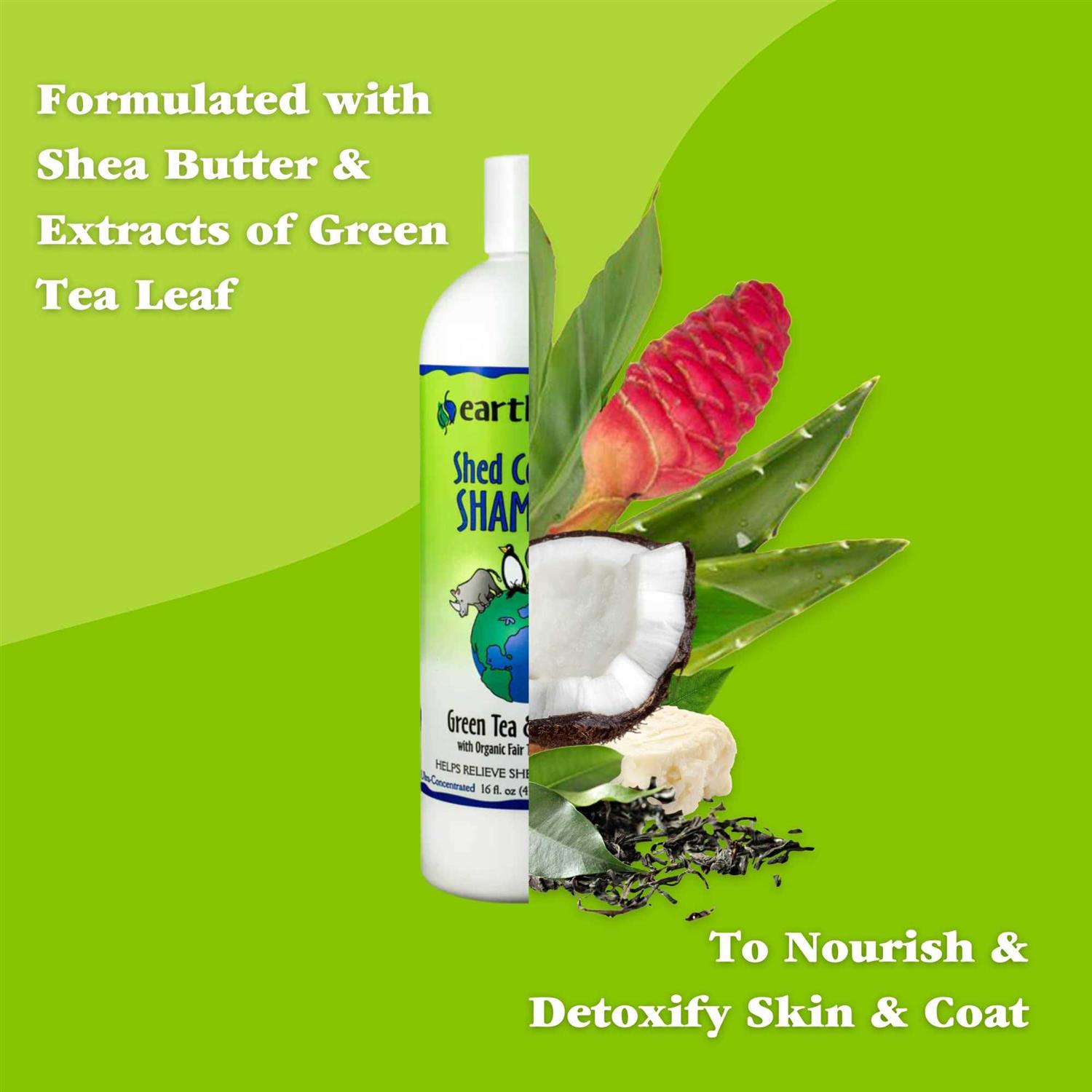 Earthbath Green Tea & Awapuhi Shed Control Shampoo - Pet Supplies online store