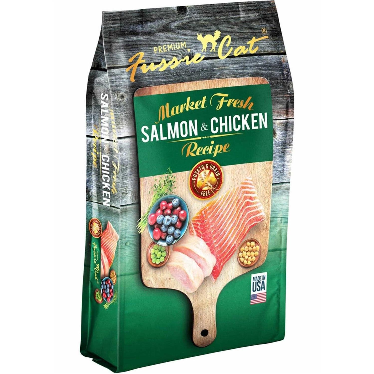 Fussie Cat Market Fresh Salmon Chicken Dry Cat Food - Pet Supplies online store