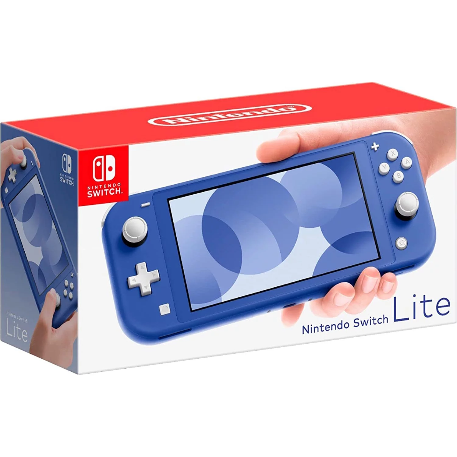 Nintendo Switch Lite (Blue) Gaming Console Bundle with Super Mario Odyssey