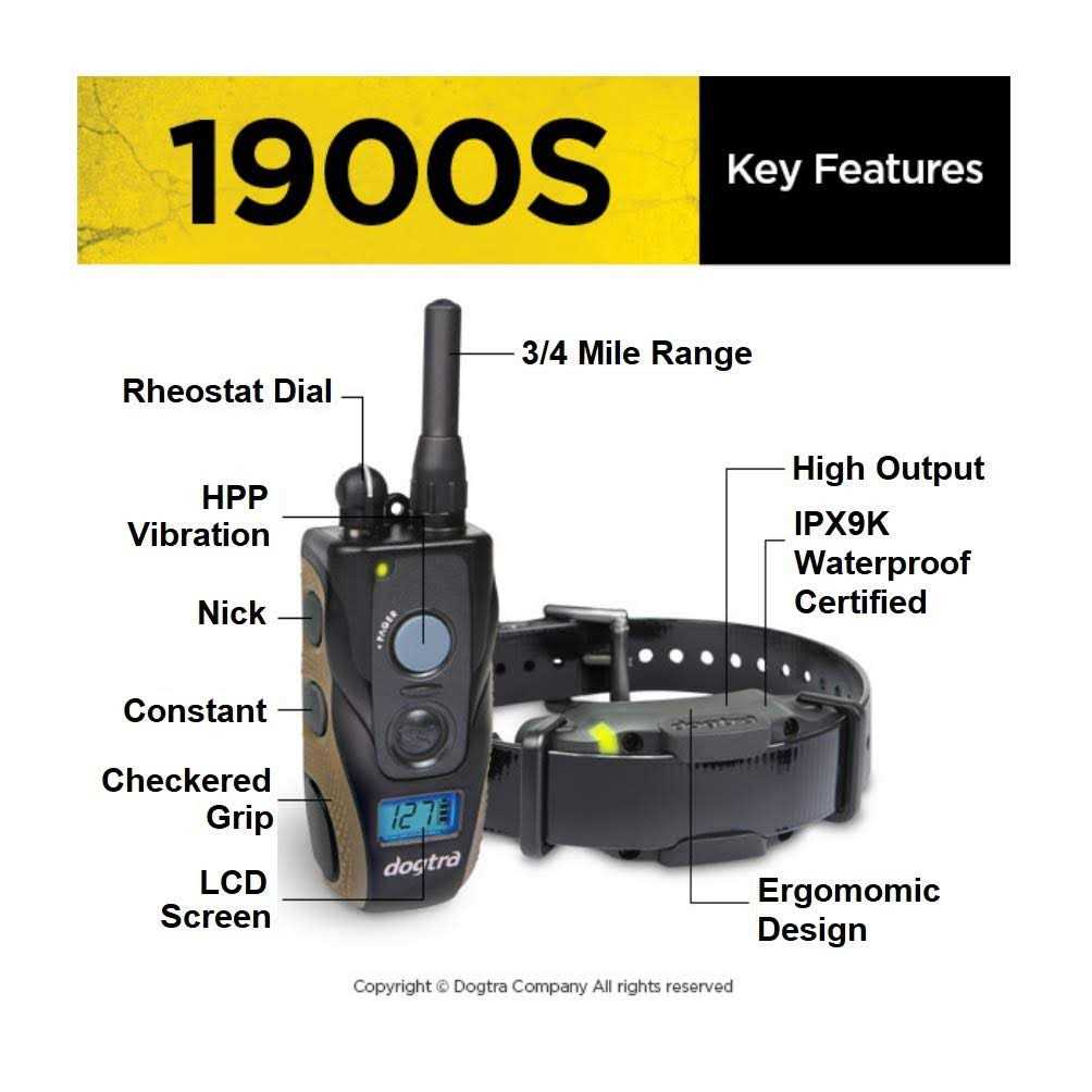 Dogtra 1900S Black Edition 1 Mile Remote Trainer - Pet Supplies online store