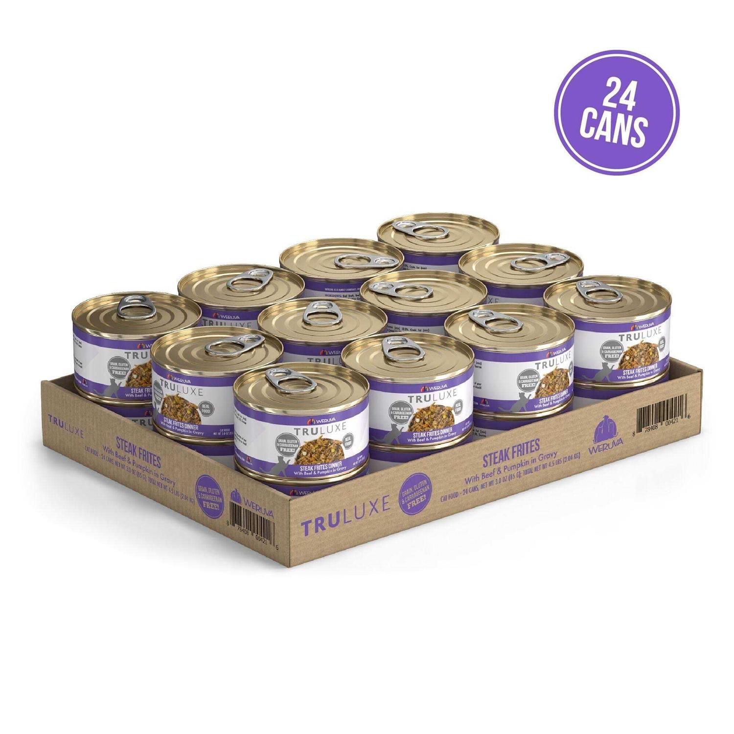 Weruva TruLuxe Steak Frites Beef & Pumpkin Canned Cat Food - Pet Supplies online store