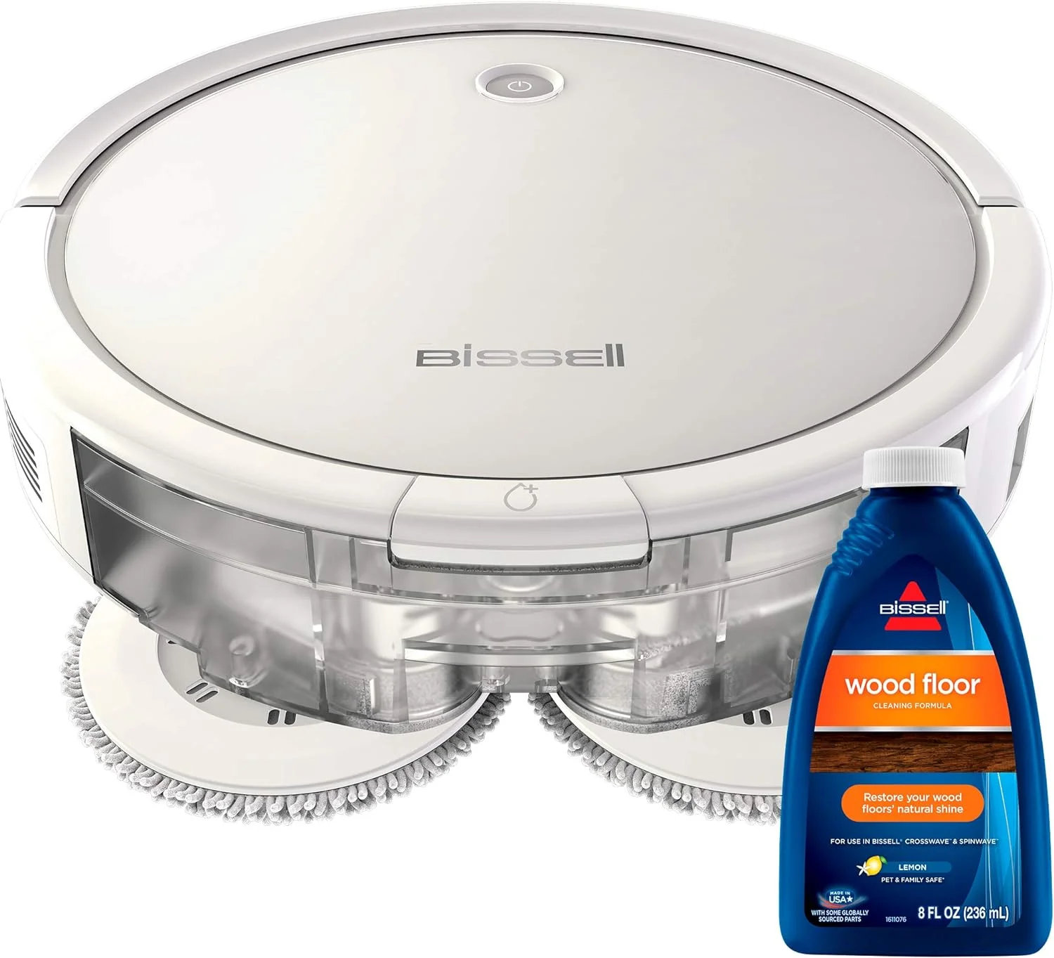 Bissell SpinWave 3115 Hard Floor Expert Pet Robot, 2-in-1 Mop / Vacuum