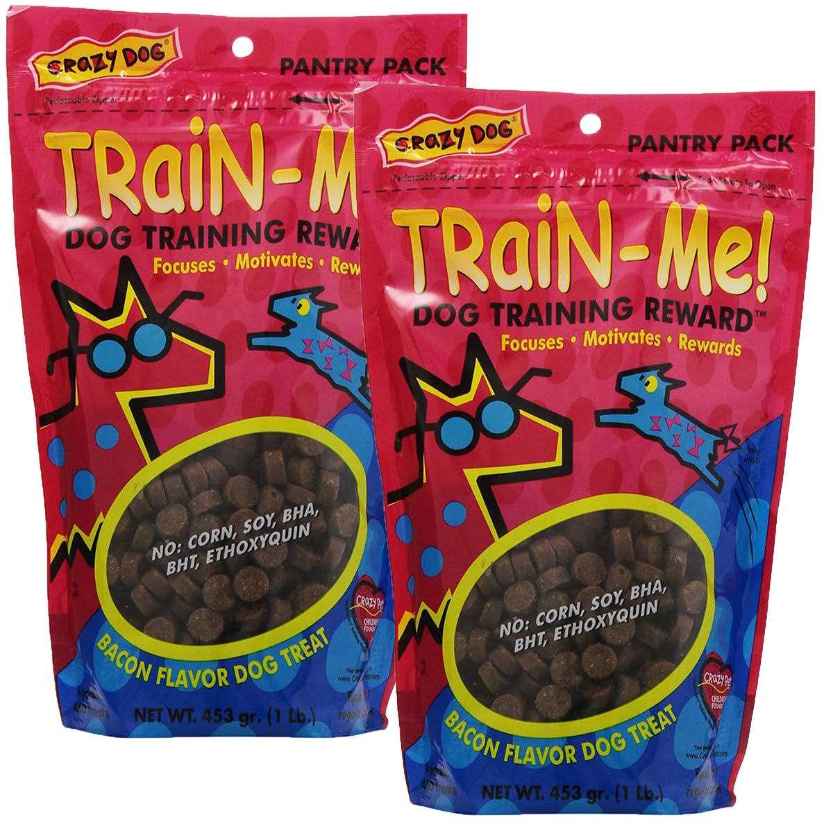 Crazy Dog Train-Me! Bacon Training Reward Dog Treats - Pet Supplies online store