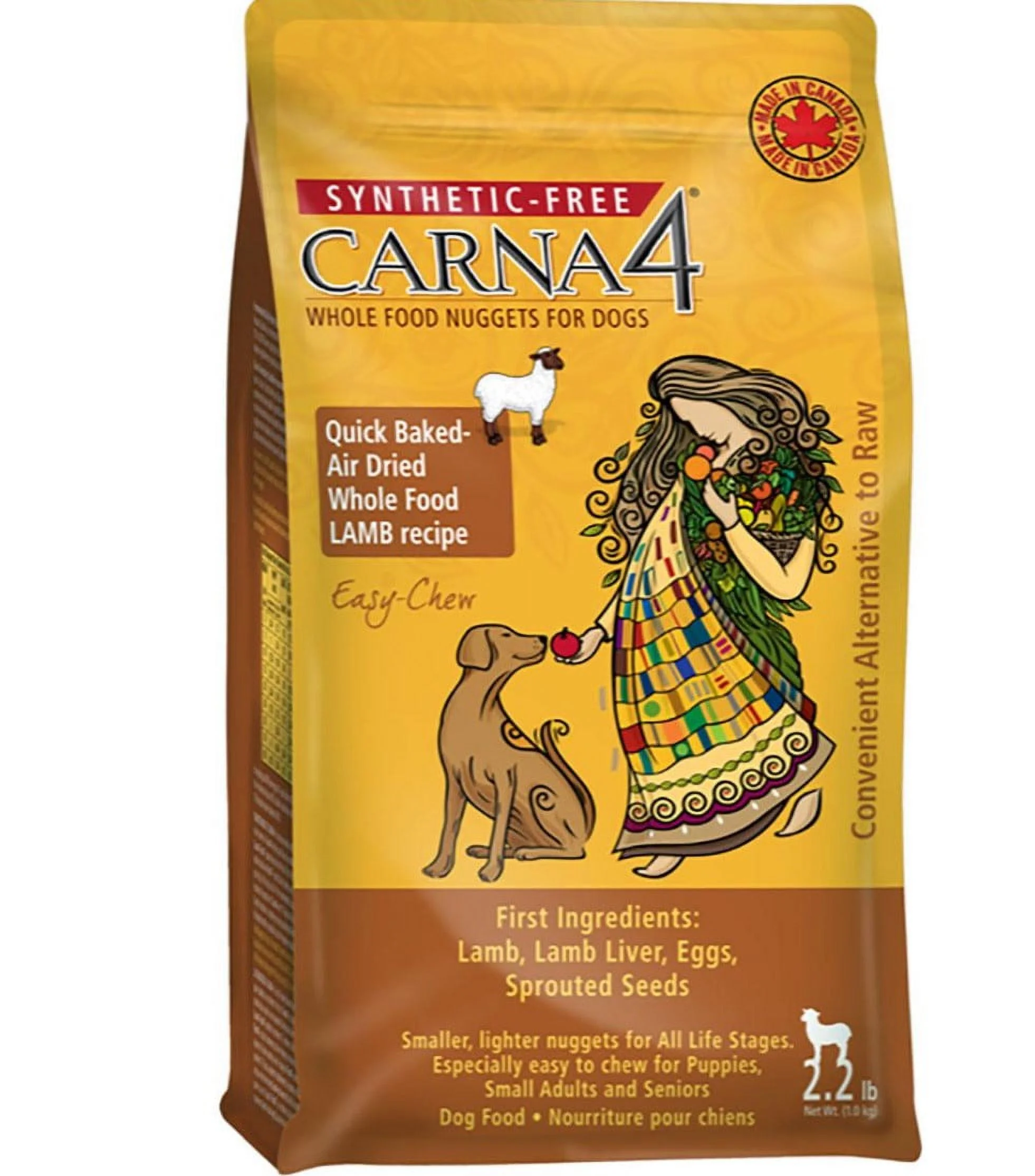 Carna4 Lamb Easy-Chewy Lamb Hand Crafted Dry Dog Food 20 lb.