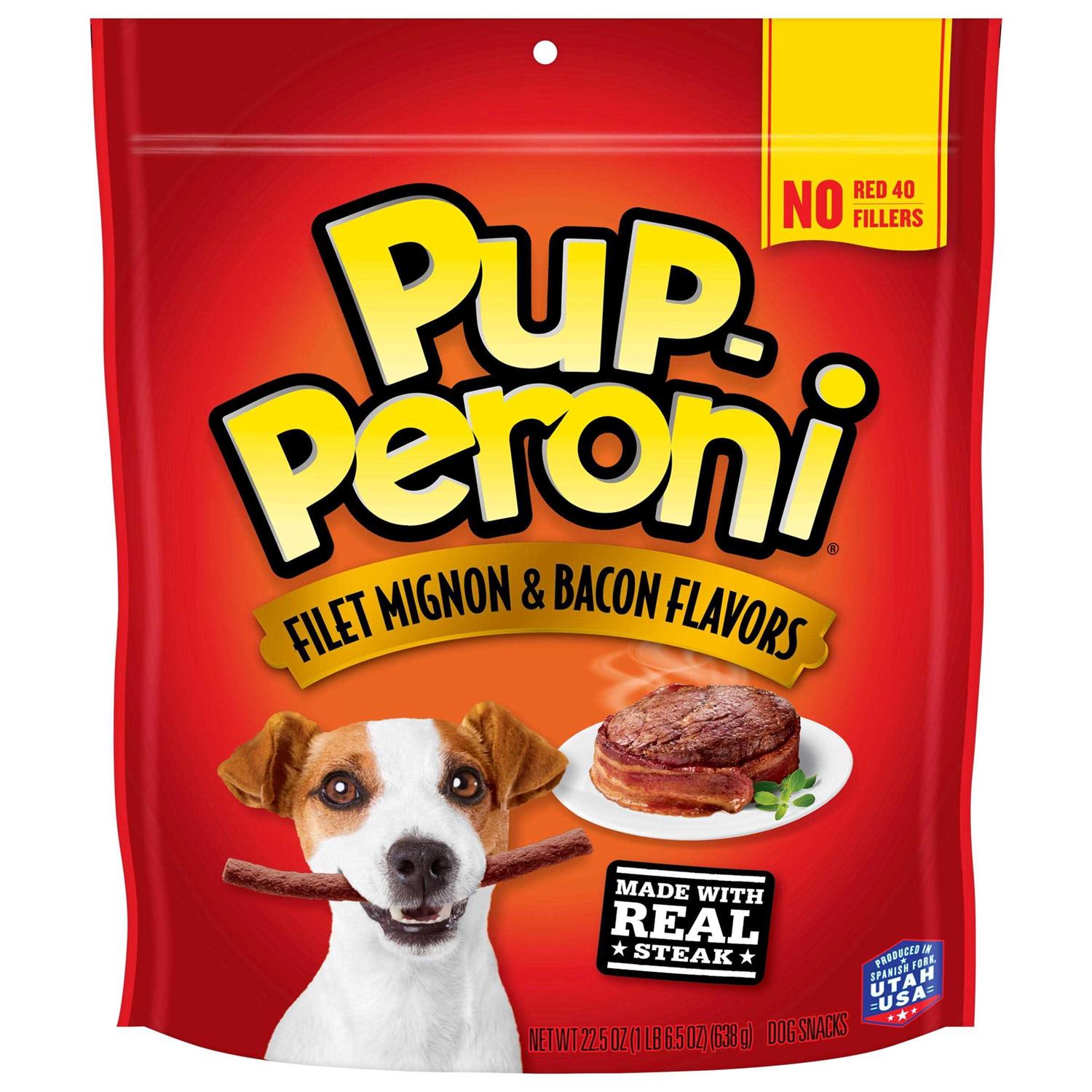 Pup Peroni Filet Mignon Bacon Dog - Pet Supplies online store