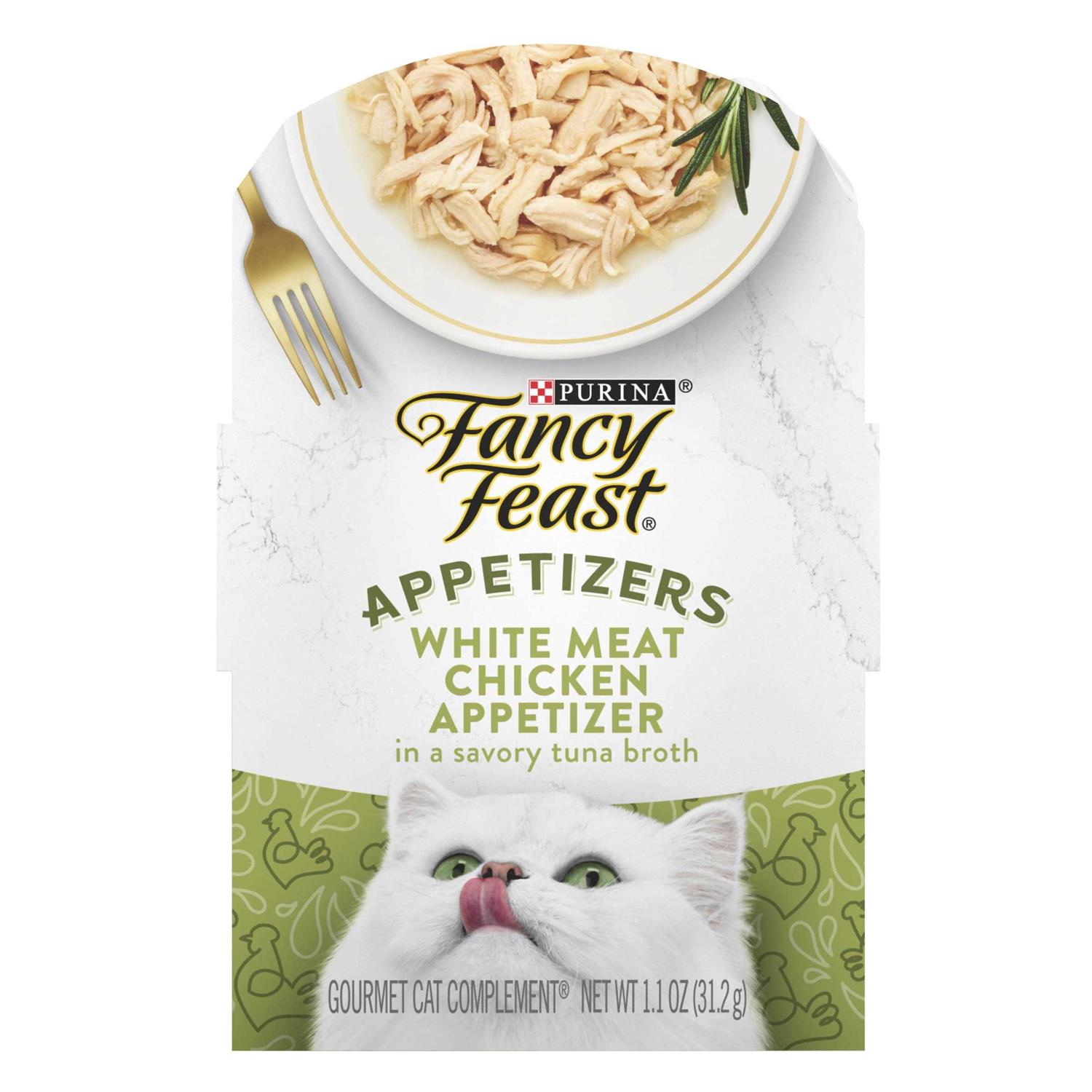 Fancy Feast Appetizers White Meat Chicken Broth Wet Cat Food - Pet Supplies online store