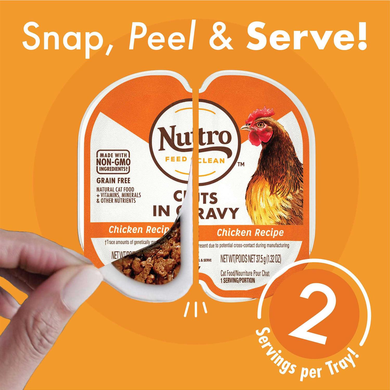 Nutro Perfect Portions Grain Free Chicken, Salmon & Tuna and Chicken & Liver Wet Cat Food Pate Variety Pack - Pet Supplies online store