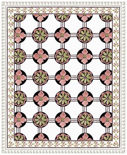 Amanti Art Framed Canvas Wall Art Print (23x28) Cubicles II by Melissa Wang Float Framed Canvas Art for Wall Decor, Living Room, Bedroom, Bathroom, Kitchen, Office or Business Artwork from WI, USA