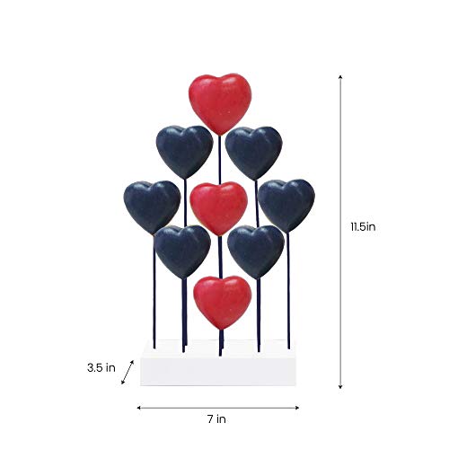 Decozen Handcrafted Solid Wood Grateful Letters Sculpture from Daughter, Son, Husband - Ideal for Mothers Day Home, Mantel, Fireplace, and Foyer Decor - Tabletop Accent