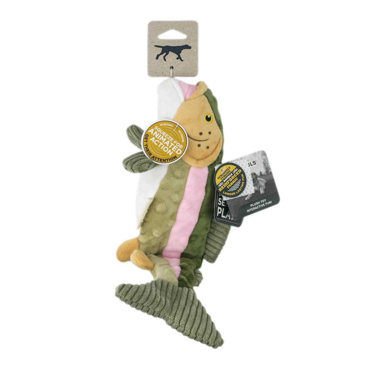 Tall Tails Animated Trout Dog Toy - Pet Supplies online store