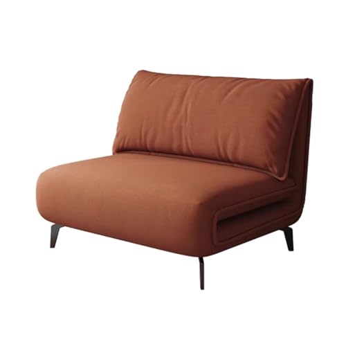 Folding Sofa Bed 3 in 1 Multi-Function Folding Breathable Couch Bed Modern Convertible Chair for Living Room Apartment Office Dark (Color : Orange, Size : 0.9M)