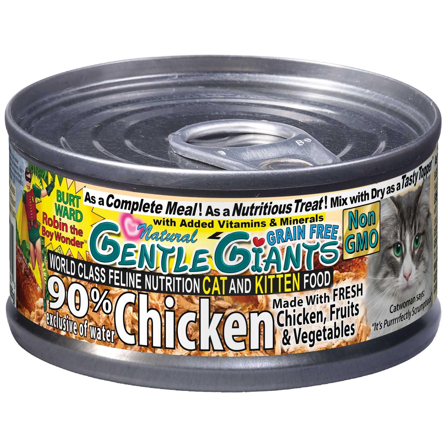 Gentle Giants Natural Non-GMO Chicken Cat & Kitten Can Food - Pet Supplies online store