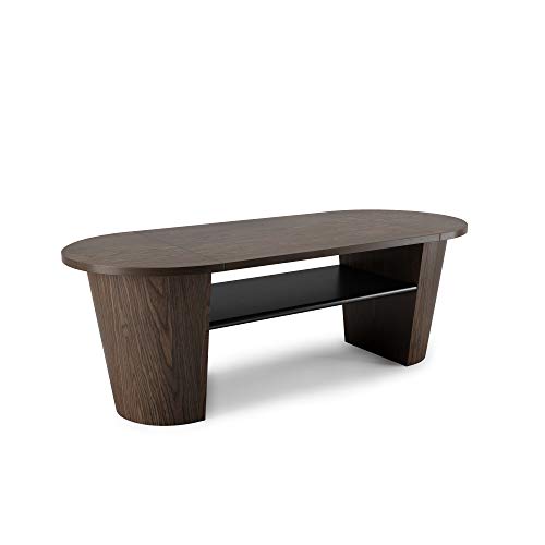 Umbra Woodrow Coffee Table with Storage Space for Blankets, Toys, Magazines and More, Normal, Black/Walnut