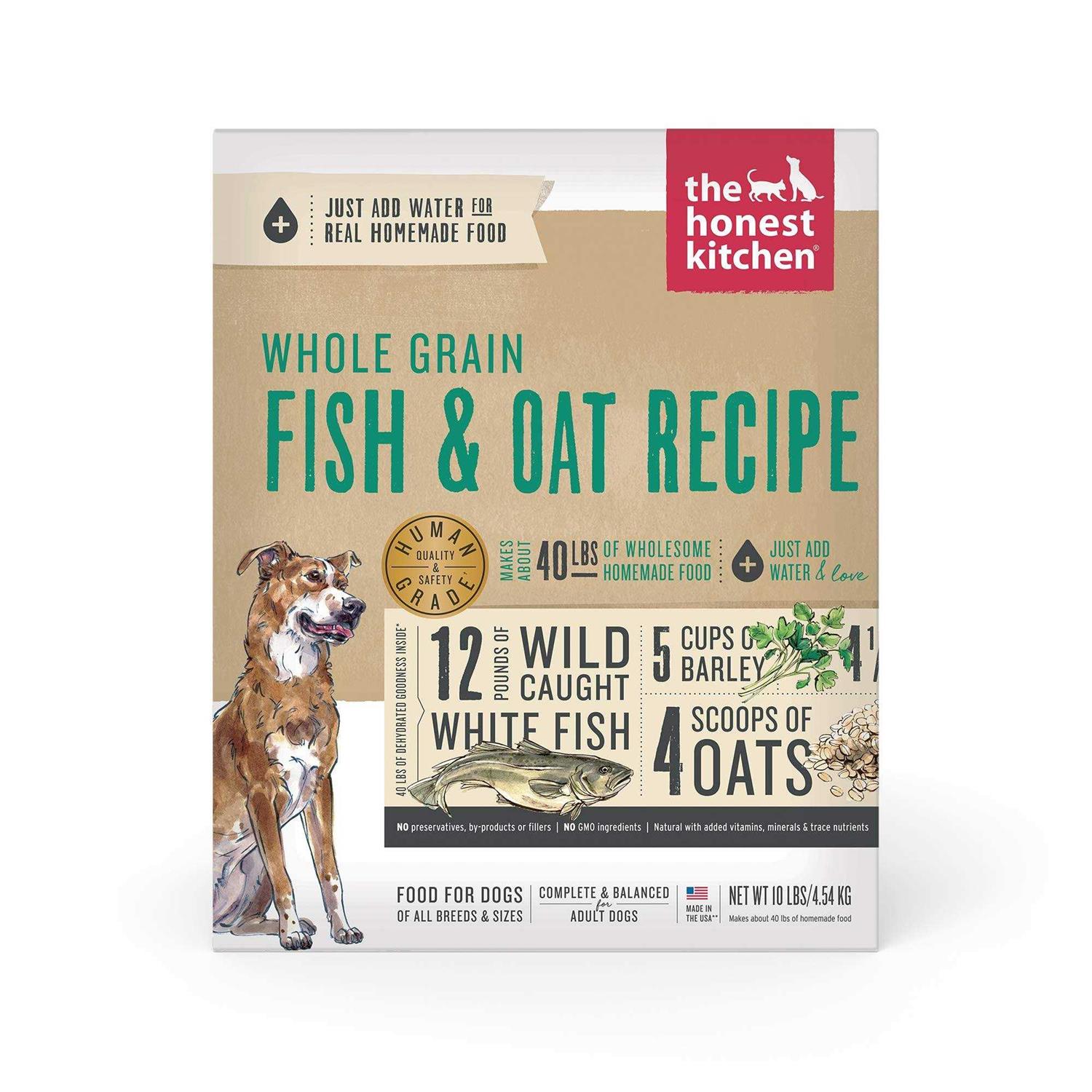 The Honest Kitchen Whole Grain Fish & Oat Dehydrated Dog Food - Pet Supplies online store