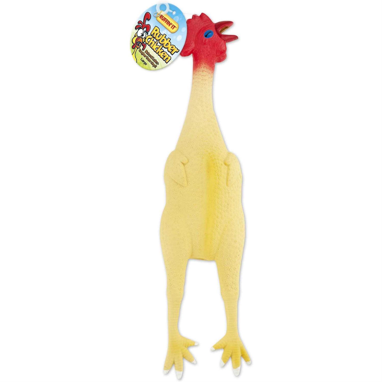 Ruffin' It Rubber Chicken Dog Toy - Pet Supplies online store