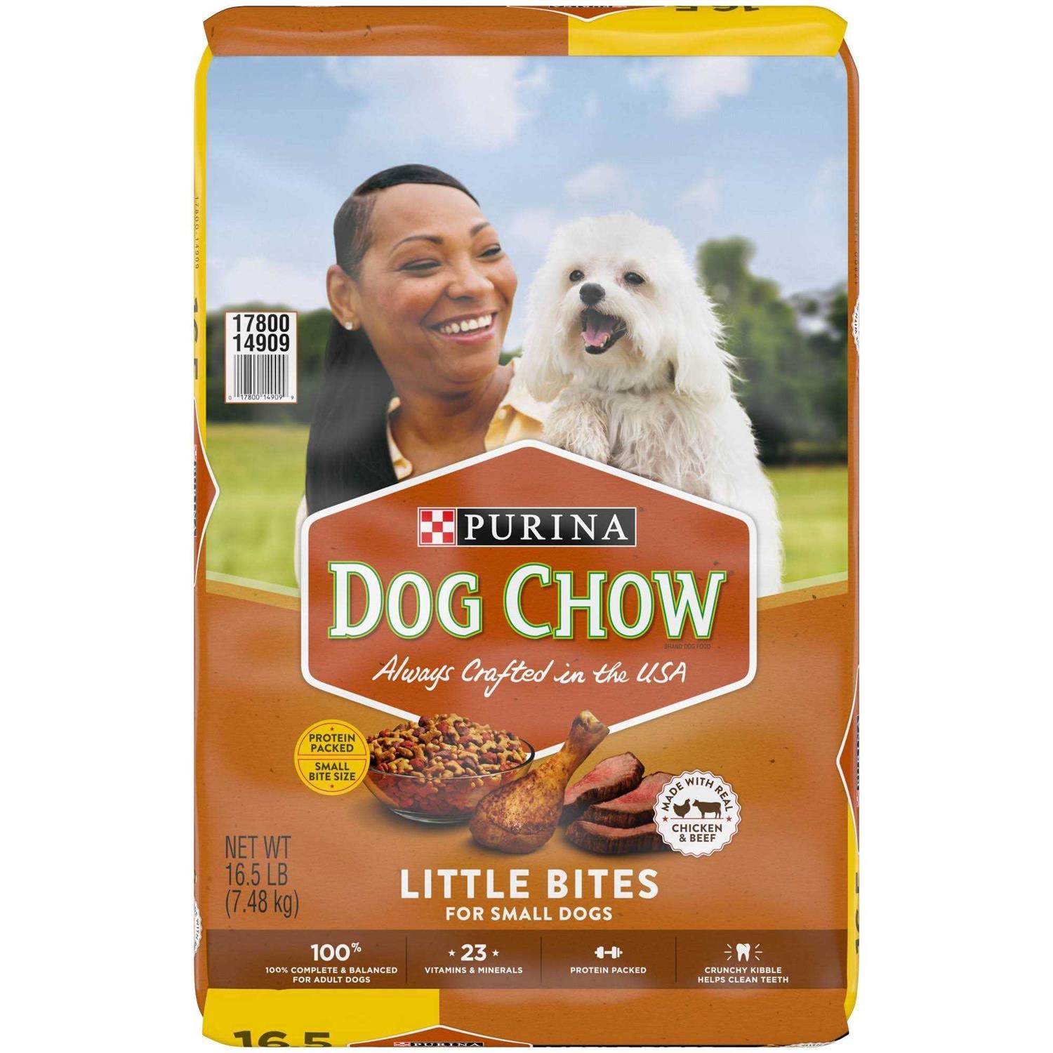Purina Dog Chow Chicken & Beef Little Bites Dry Dog Food Bag - Pet Supplies online store
