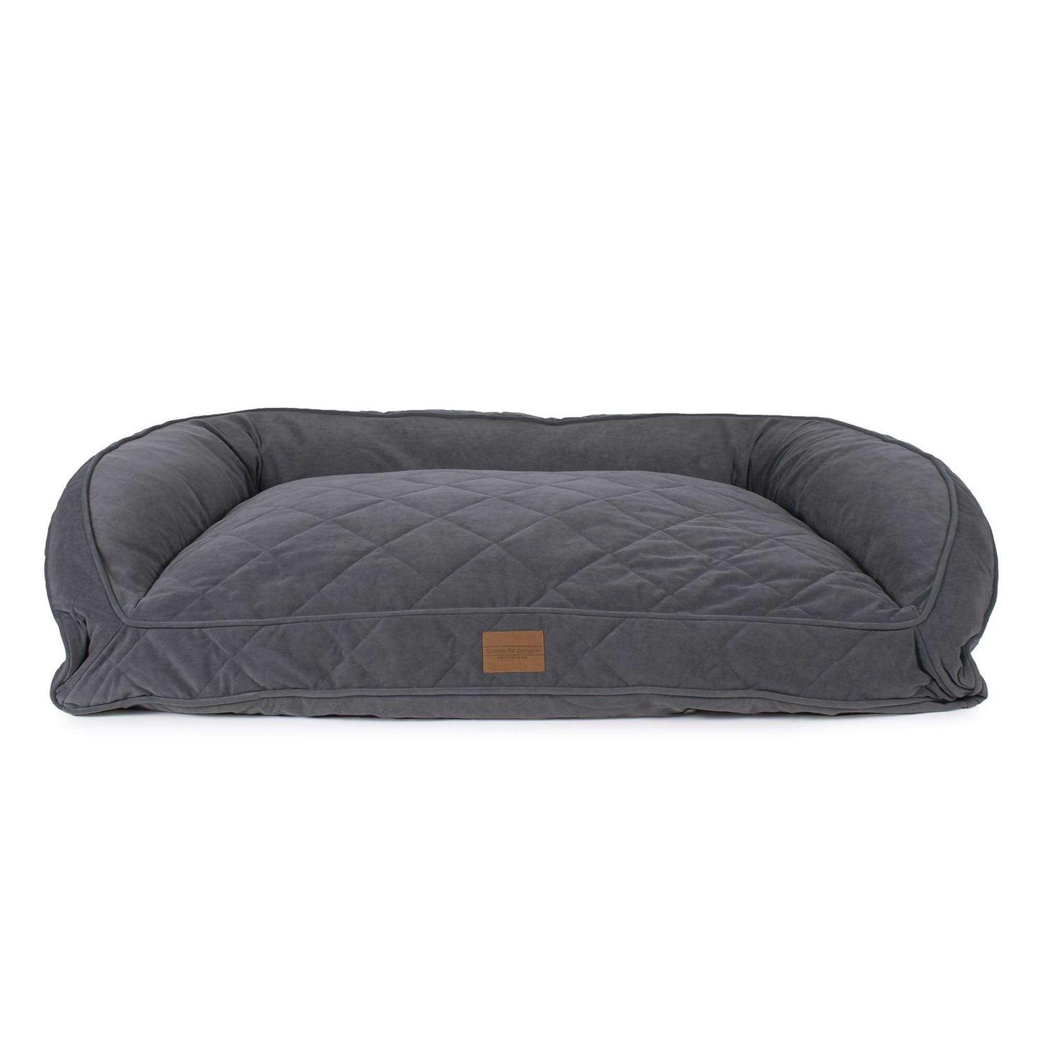 Carolina Pet Quilted Microfiber Bolster Bed - Pet Supplies online store