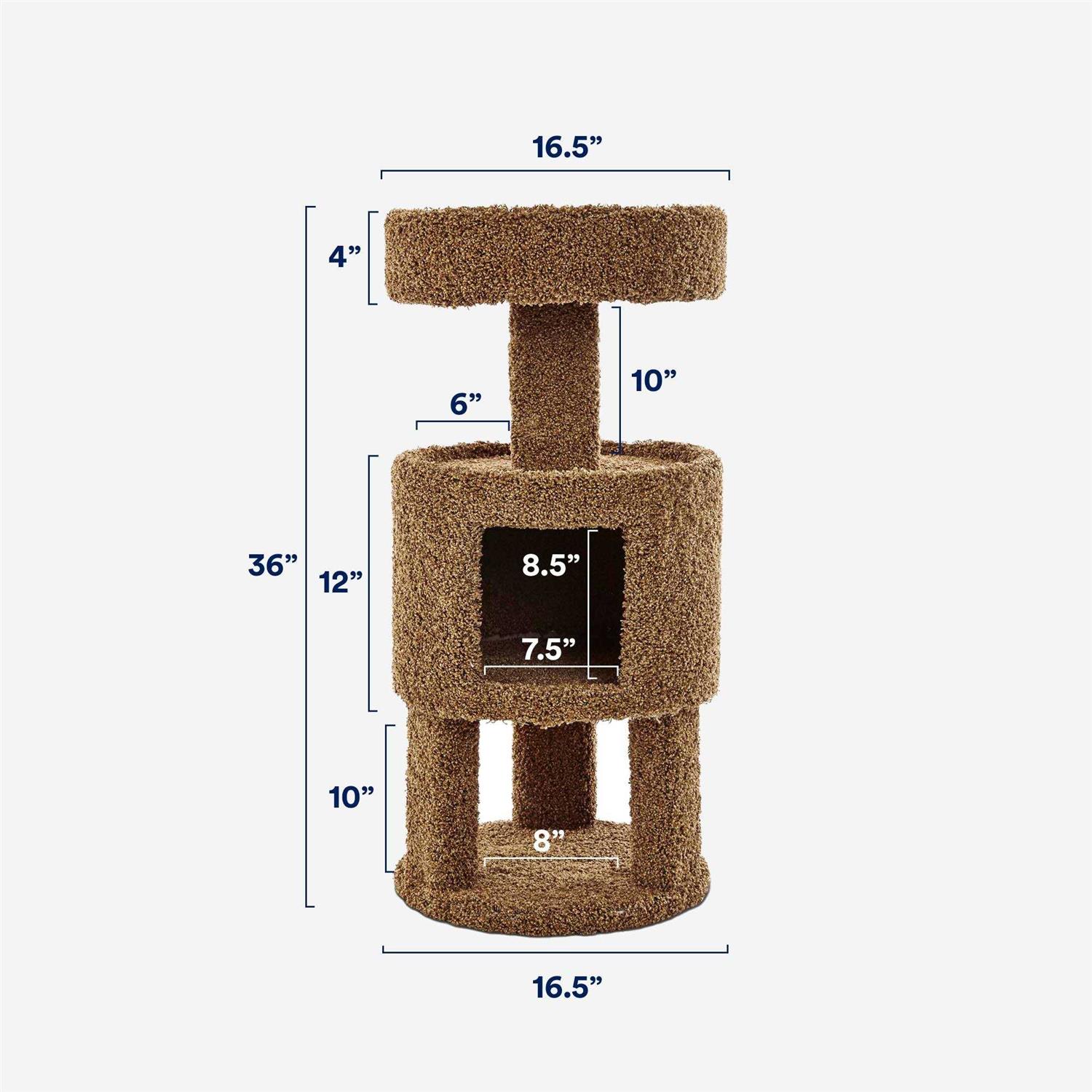 EveryYay Lookout Loft 3-Level Cat Tree with Condo for Large Cats - Pet Supplies online store