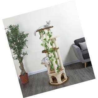 Go Pet Club 61 Forest Cat Tree House Furniture with Leaves F2093 - Pet Supplies online store