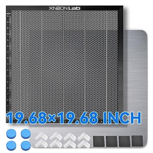 Honeycomb Laser Bed - 400 × 400 × 22mm Working Table with Aluminum Panel for XTool D1 /D1 Pro and Most Engraver Cutting Machine,Engraver Machine Accessories