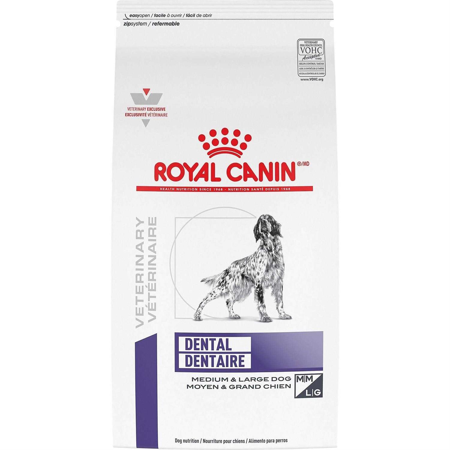 Royal Canin Veterinary Diet Canine Dental Medium & Large Breed Dry Dog Food - Pet Supplies online store