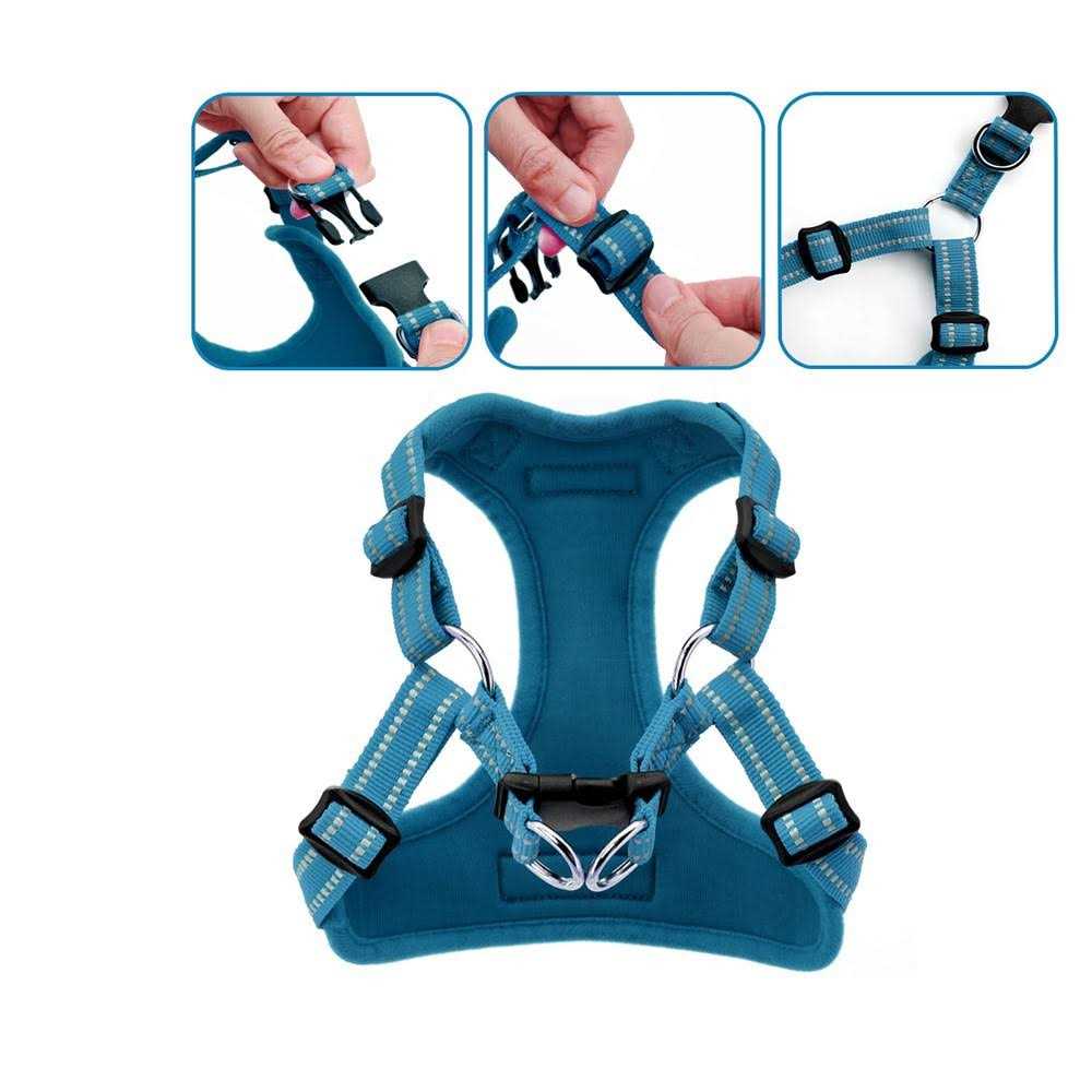 Voyager by Best Pet Supplies Adjustable Step In Dog Harness - Pet Supplies online store