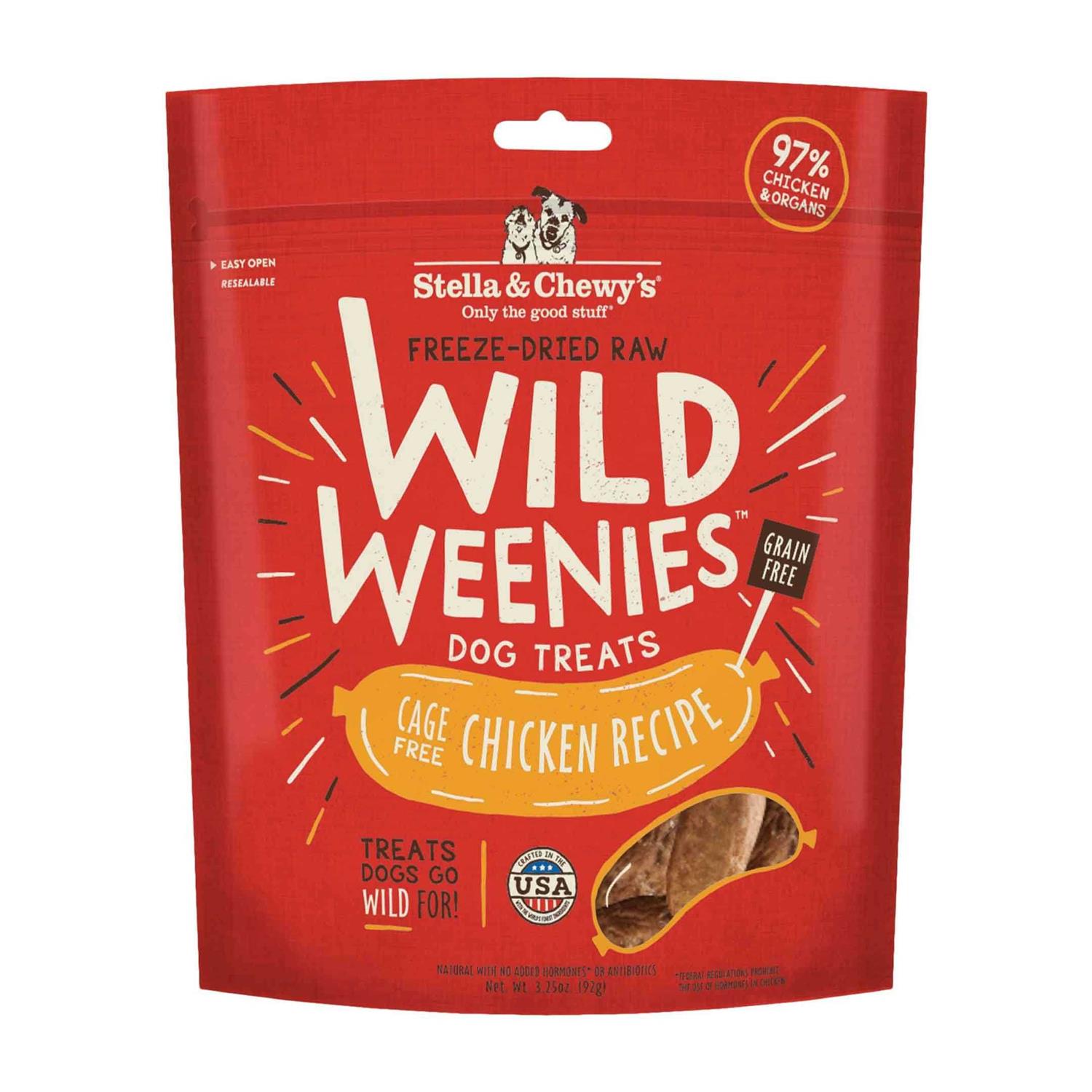 Stella & Chewy's Freeze Dried Wild Weenies Dog Treats - Pet Supplies online store