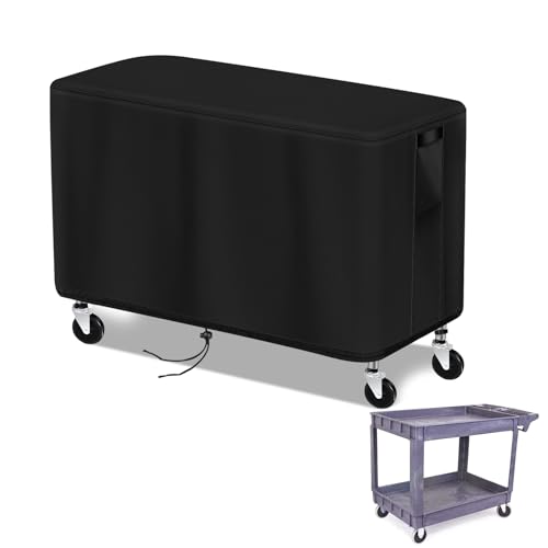 Cooler Cover, Outdoor Tool Chest Cover Cooler Cart Cover for Keter 63 Quart Cooler Bevy Bar and Serving Station Outdoor Table Cover Patio Storage Waterproof Cover