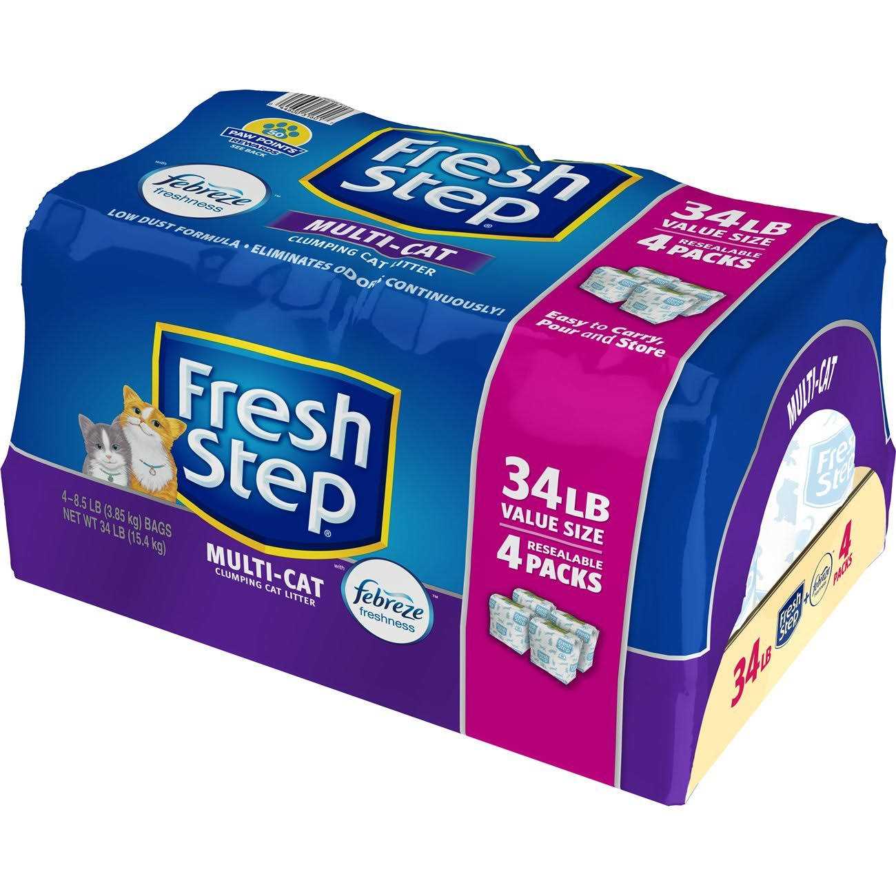 Fresh Step Multi-Cat Scented Litter Febreze - Pet Supplies online store