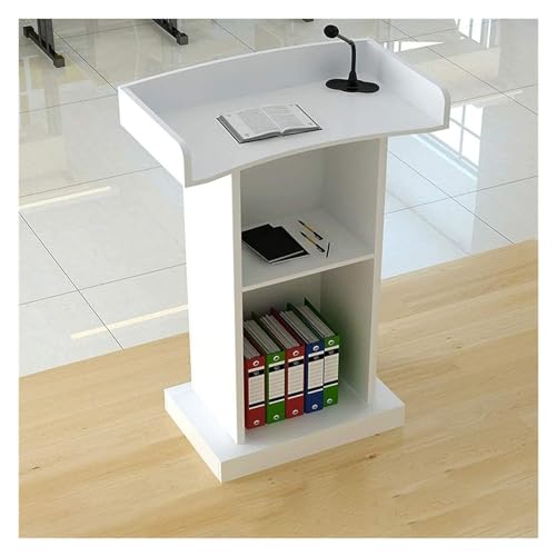 Lectern Podium Stand, Wood Lectern Stand-Up Wood Lectern Presentation Lectern Stand, School Teacher Lectern, Reception Desk, Standing Desk (A 60x42x120cm)