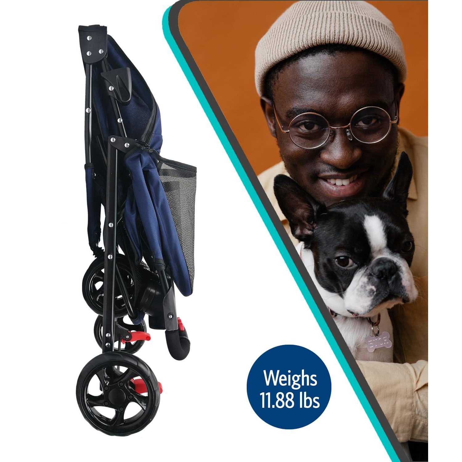 AmorosO Single Jogger Pet Stroller - Pet Supplies online store