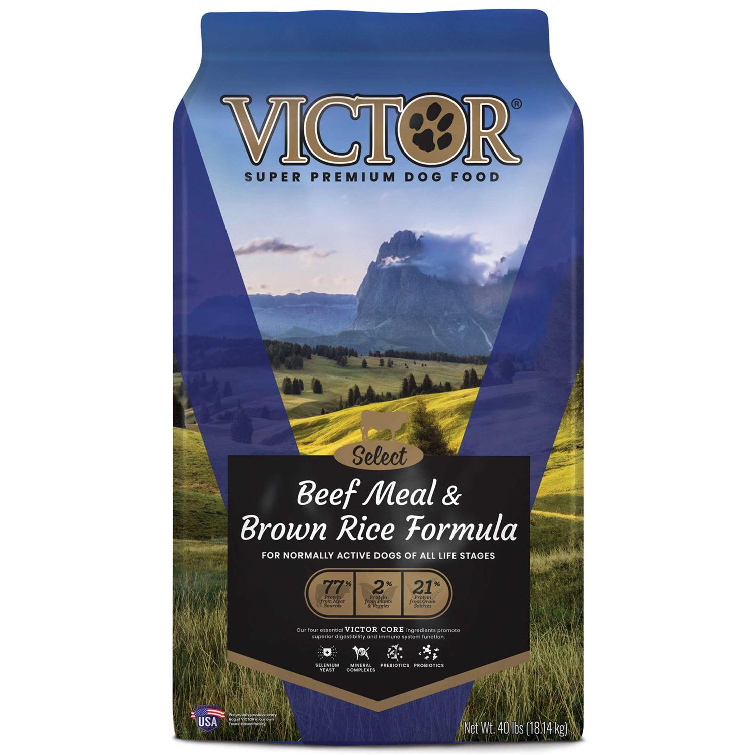 Victor Select Beef Meal & Brown Rice Dry Dog Food - Pet Supplies online store