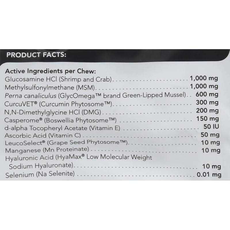 VetriScience Vetri-Flex Chews for Dogs Over 60 pounds Veterinary Recommended Canine Joint Supplement for Hips and Knees - Pet Supplies online store