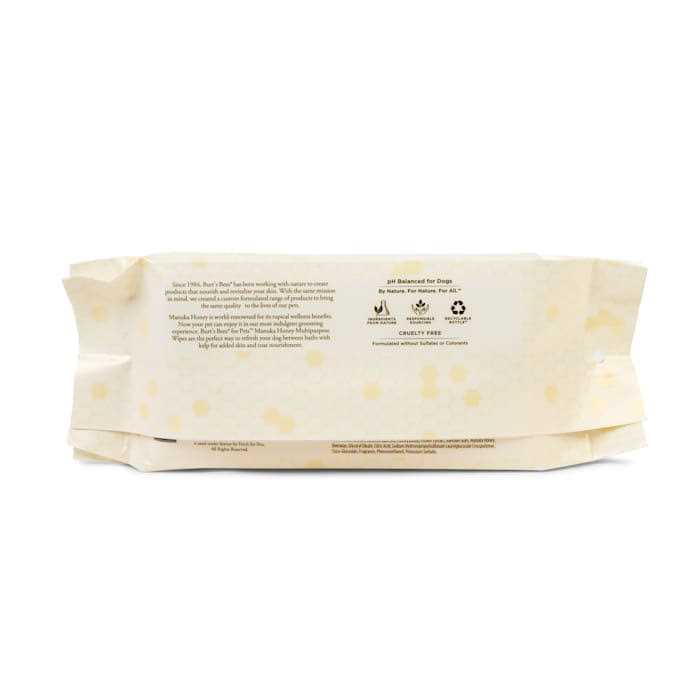Burt's Bees Manuka Honey Multipurpose Wipes with Kelp - Pet Supplies online store
