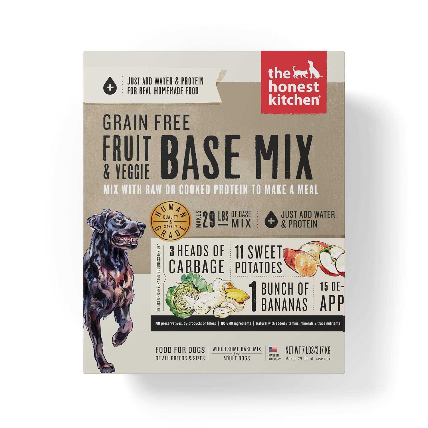 The Honest Kitchen Dehydrated Grain Free Fruit & Veggie Base Mix Dog Food - Pet Supplies online store