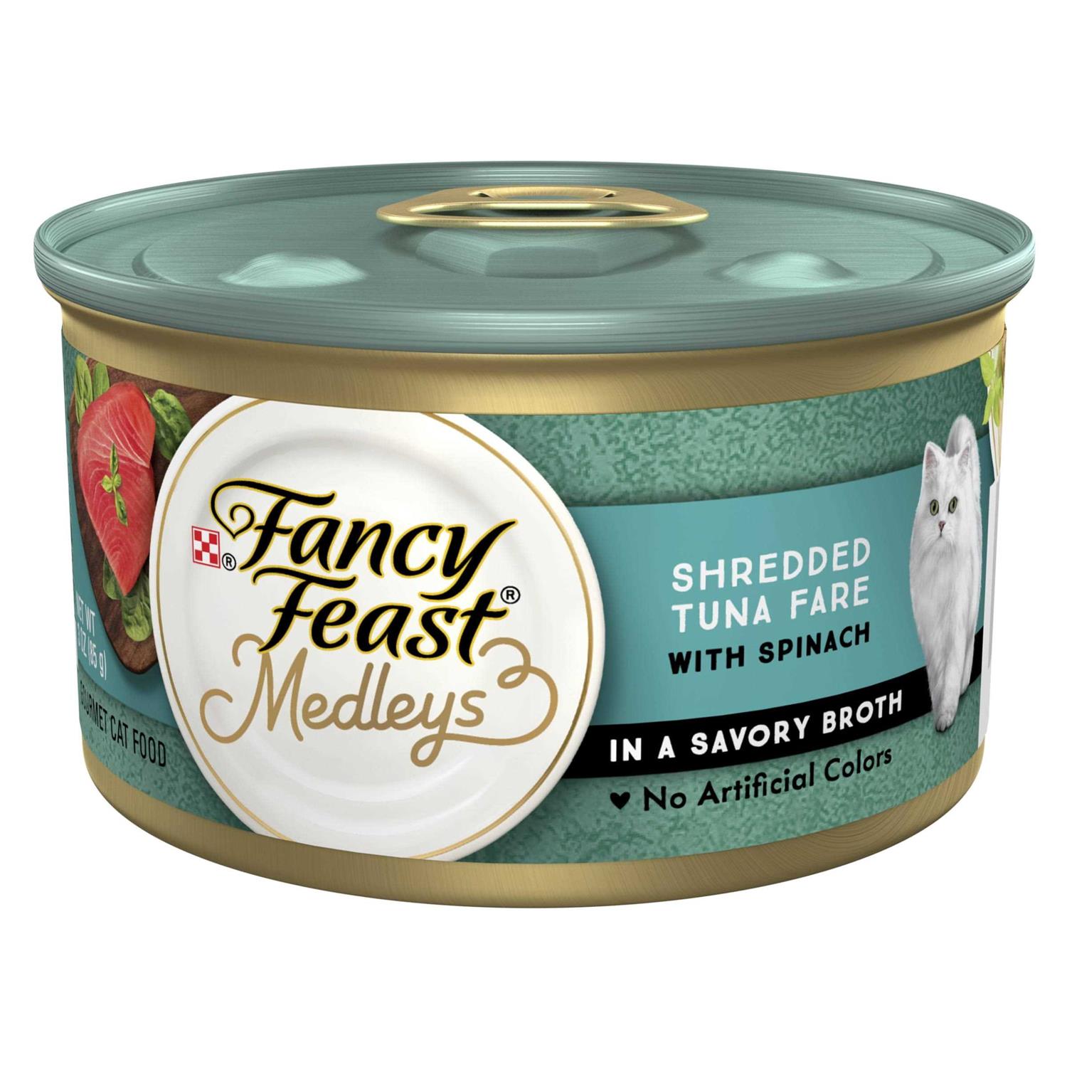 Fancy Feast Medleys Shredded Tuna Fare Wet Cat Food - Pet Supplies online store