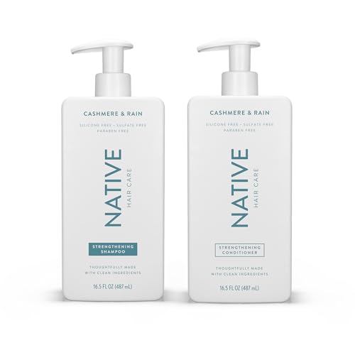 Native Shampoo and Conditioner Contain Naturally Derived Ingredients| All Hair Type Color & Treated, Fine to Dry Damaged, Sulfate & Dye Free - Almond & Shea Butter, 16.5 fl oz each (2 pack)