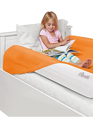 (2-Pack) Shrunks Inflatable Bed Rail for Toddlers, Kids, Adults, and Elderly | Portable Toddler Bed Bumpers for Travel or Home | Blow Up Guard Rail for Twin, Full, Queen, King Size Beds