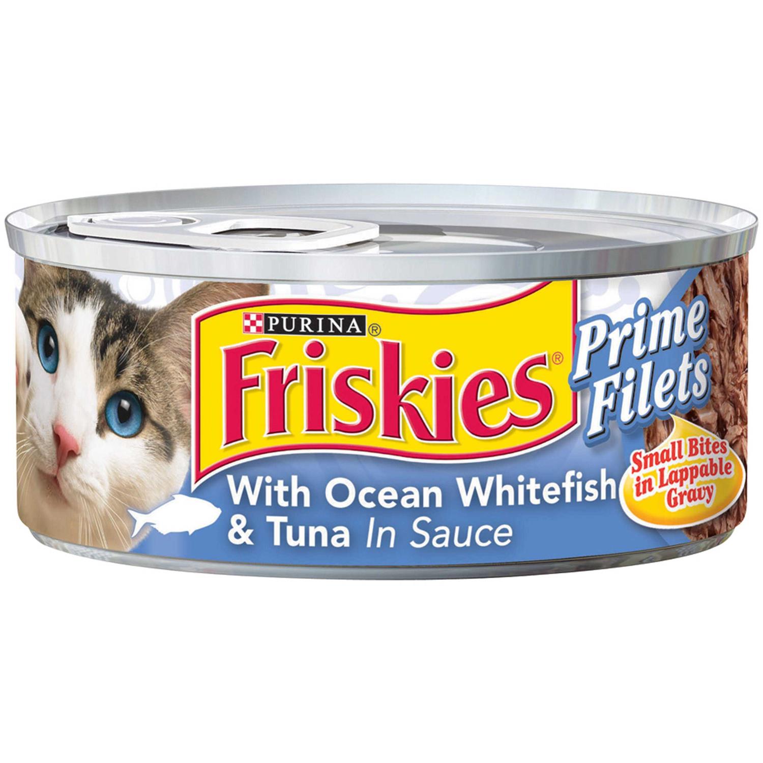 Friskies Prime Filets With Ocean Whitefish & Tuna in Sauce Wet Cat Food - Pet Supplies online store