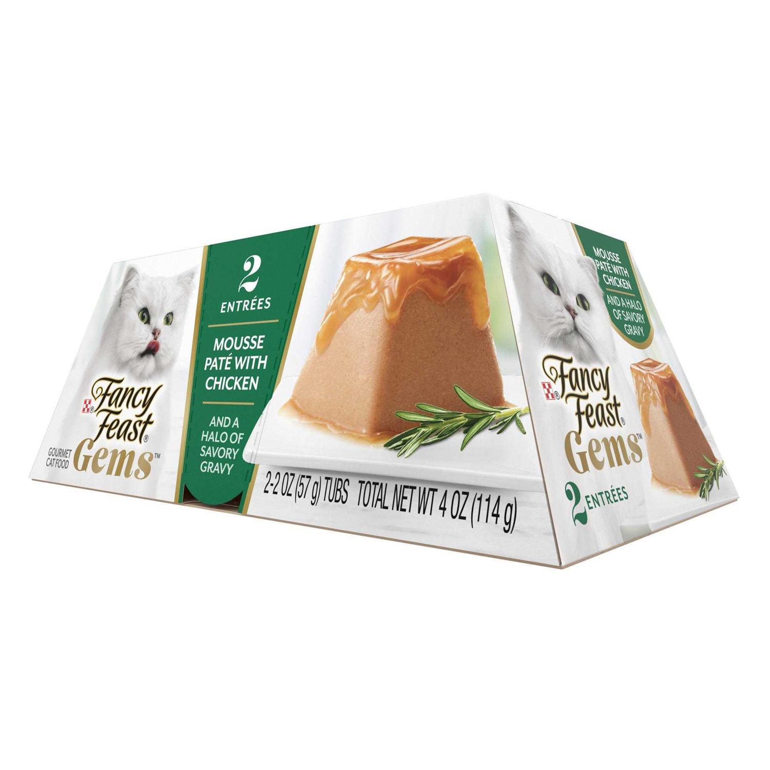 Fancy Feast Gems Mousse Pate Savory Gravy Wet Cat Food - Pet Supplies online store