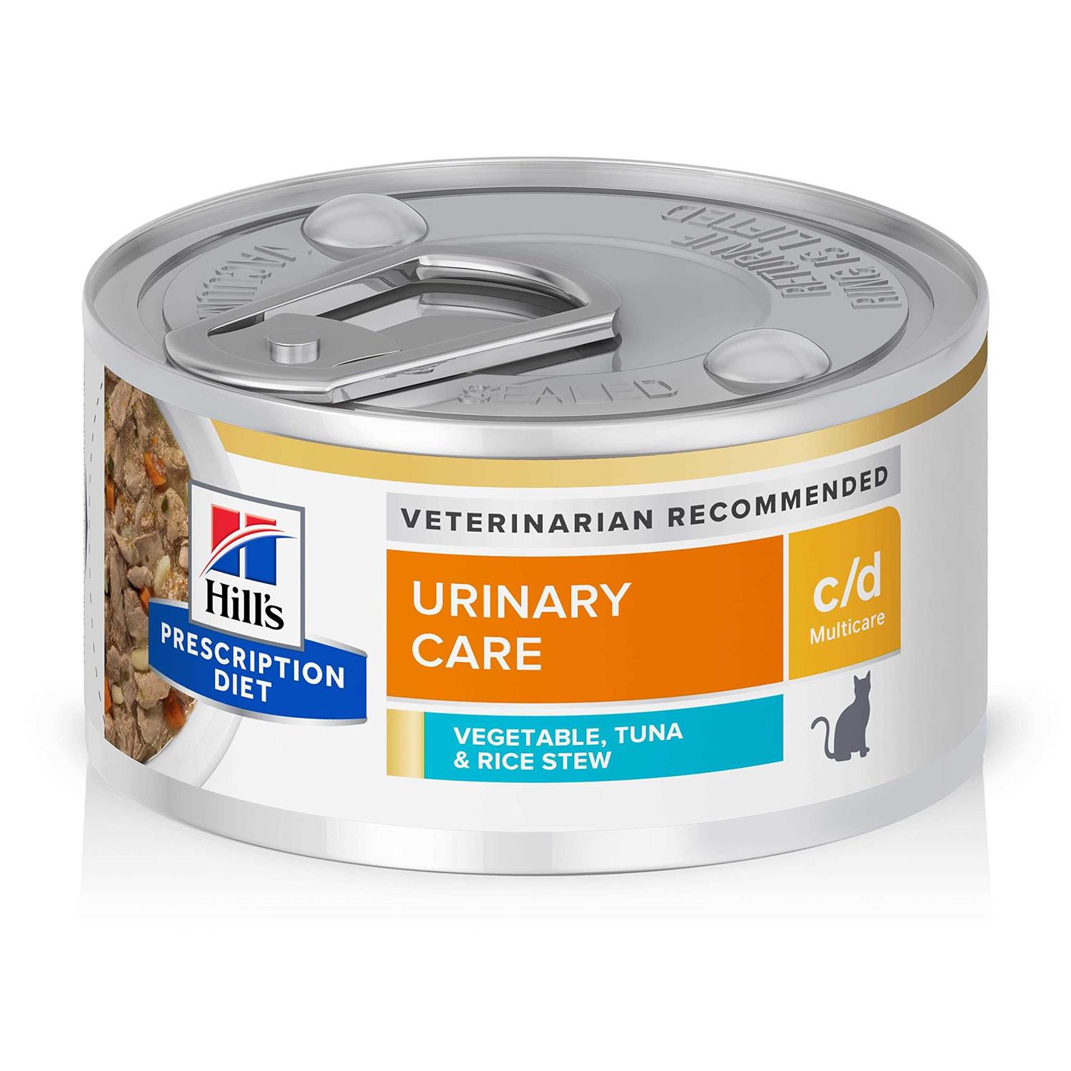 Hill's Prescription Diet c/d Multicare Urinary Care Tuna & Vegetable Stew Wet Cat Food - Pet Supplies online store