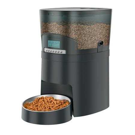 Cat Feeder HoneyGuaridan 4.5l Automatic Pet Feeder for Dogs Food Dispenser Auto Cat Feeder 6 Meal Portion Control - Pet Supplies online store