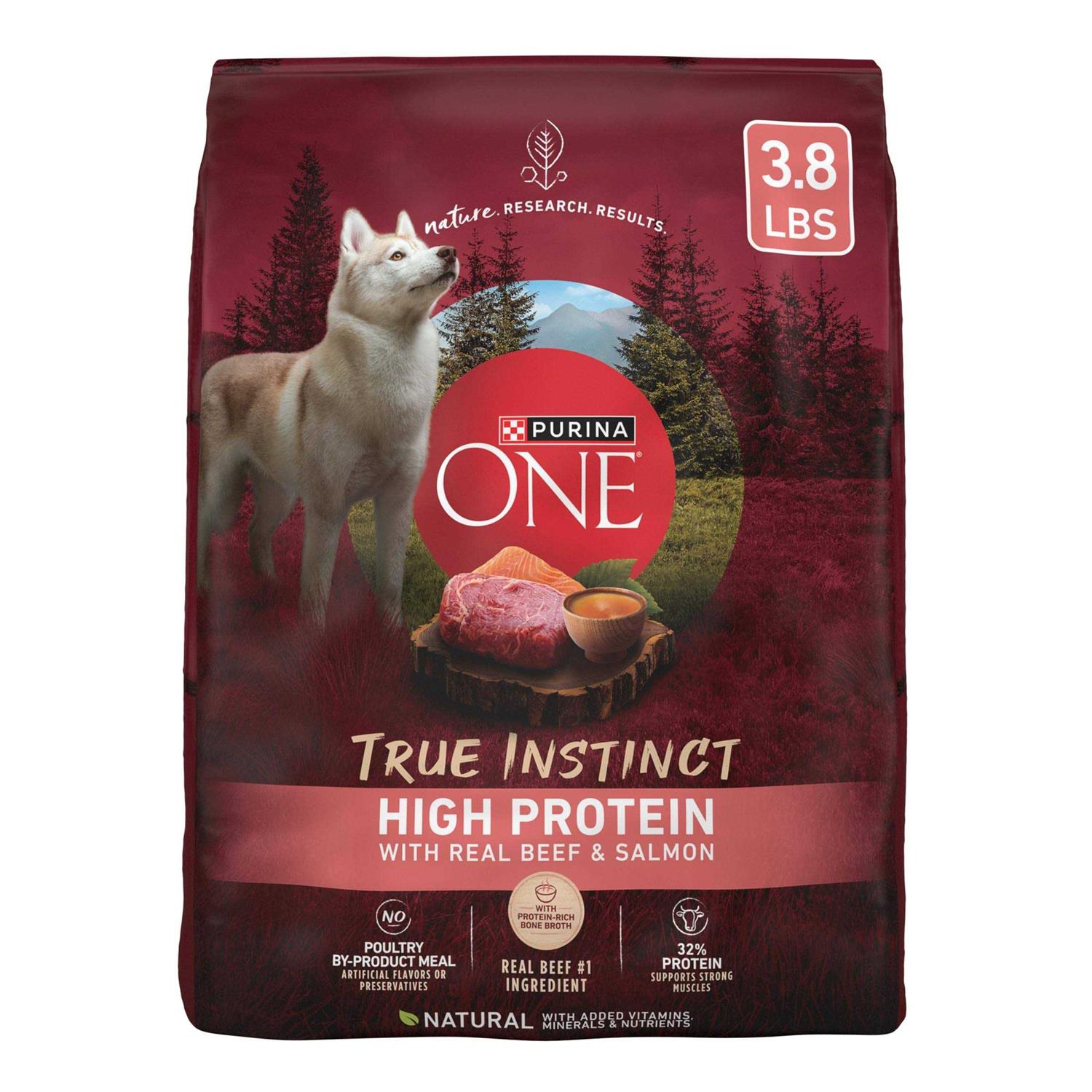 Purina ONE True Instinct High Protein Formula with Real Beef and Salmon Dry Dog Food - Pet Supplies online store