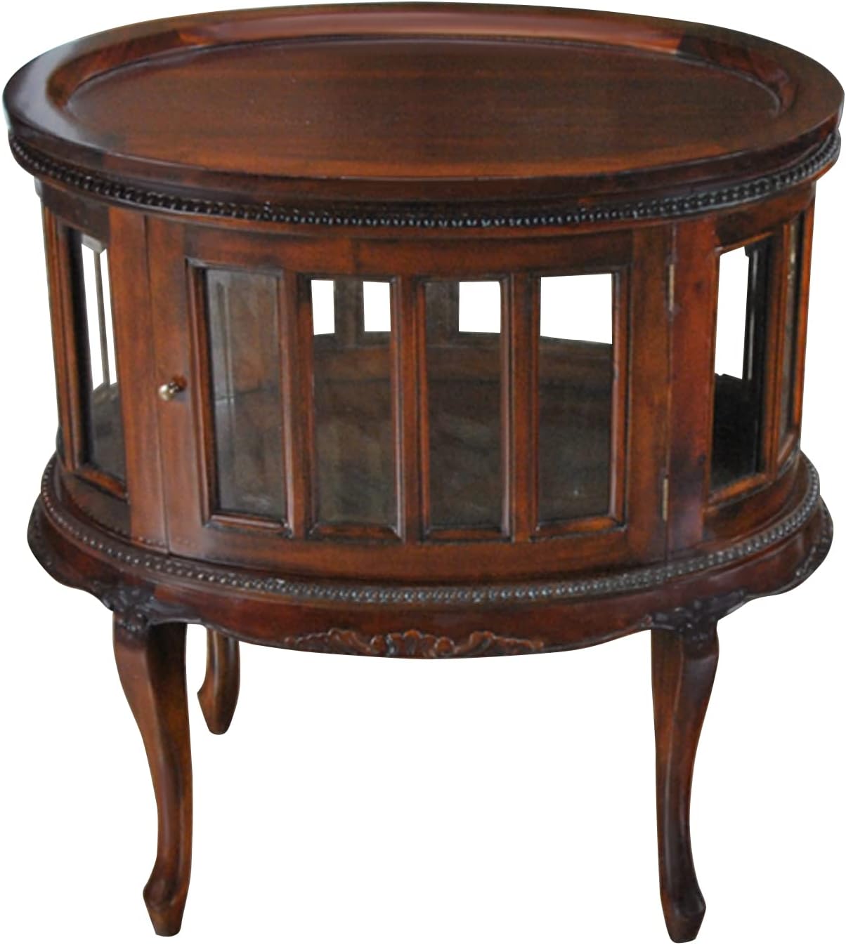 NSI229 Oval Tray Top Mahogany Display Table by Niagara Furniture