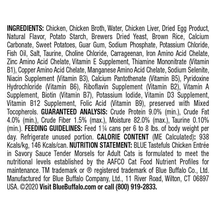 Blue Buffalo Tastefuls Cat Food Entree - Pet Supplies online store