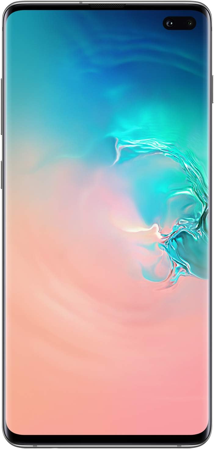 Samsung Galaxy S10+ Factory Unlocked Android Cell Phone | US Version | 512GB of Storage | Fingerprint ID and Facial Recognition | Long-Lasting Battery | Ceramic White