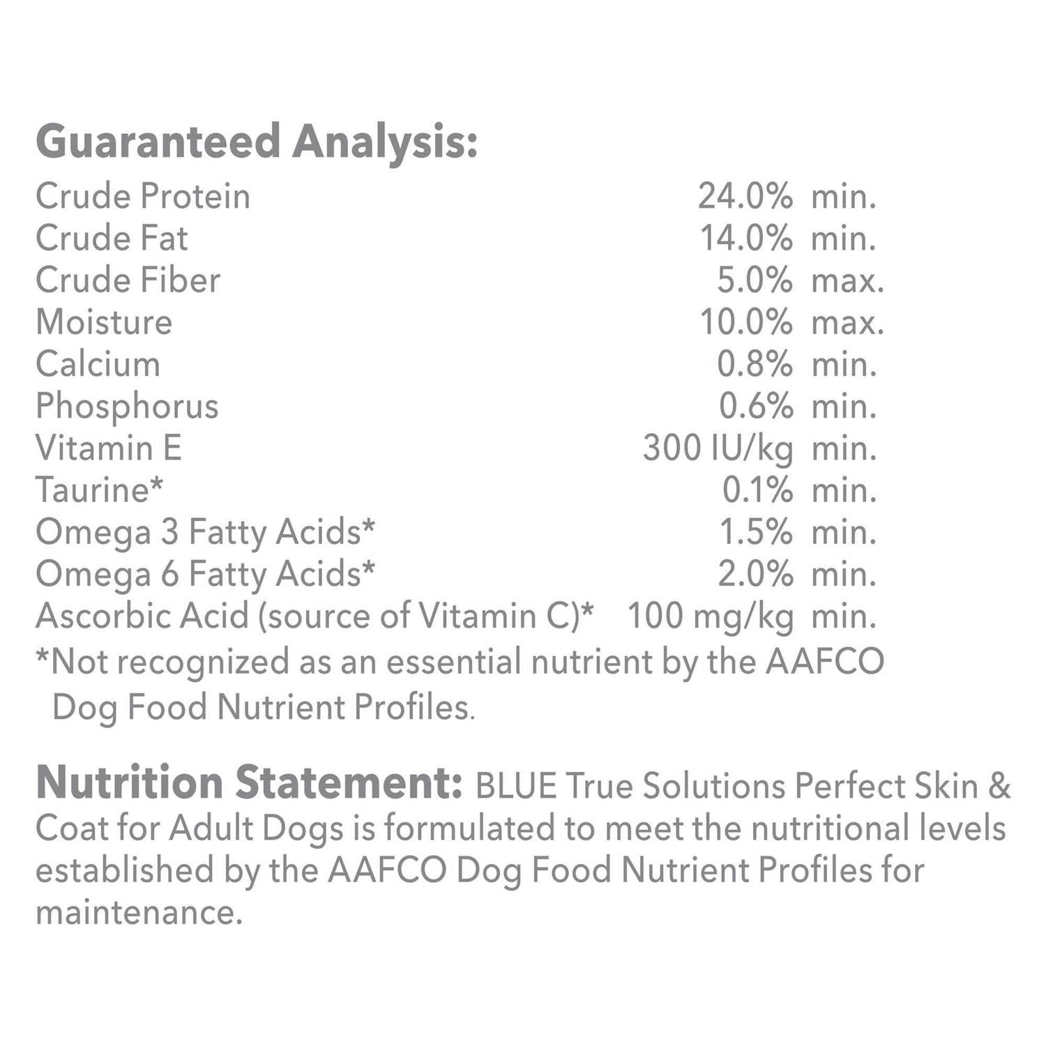 Blue Buffalo True Solutions Perfect Skin & Coat Dog Food - Pet Supplies online store